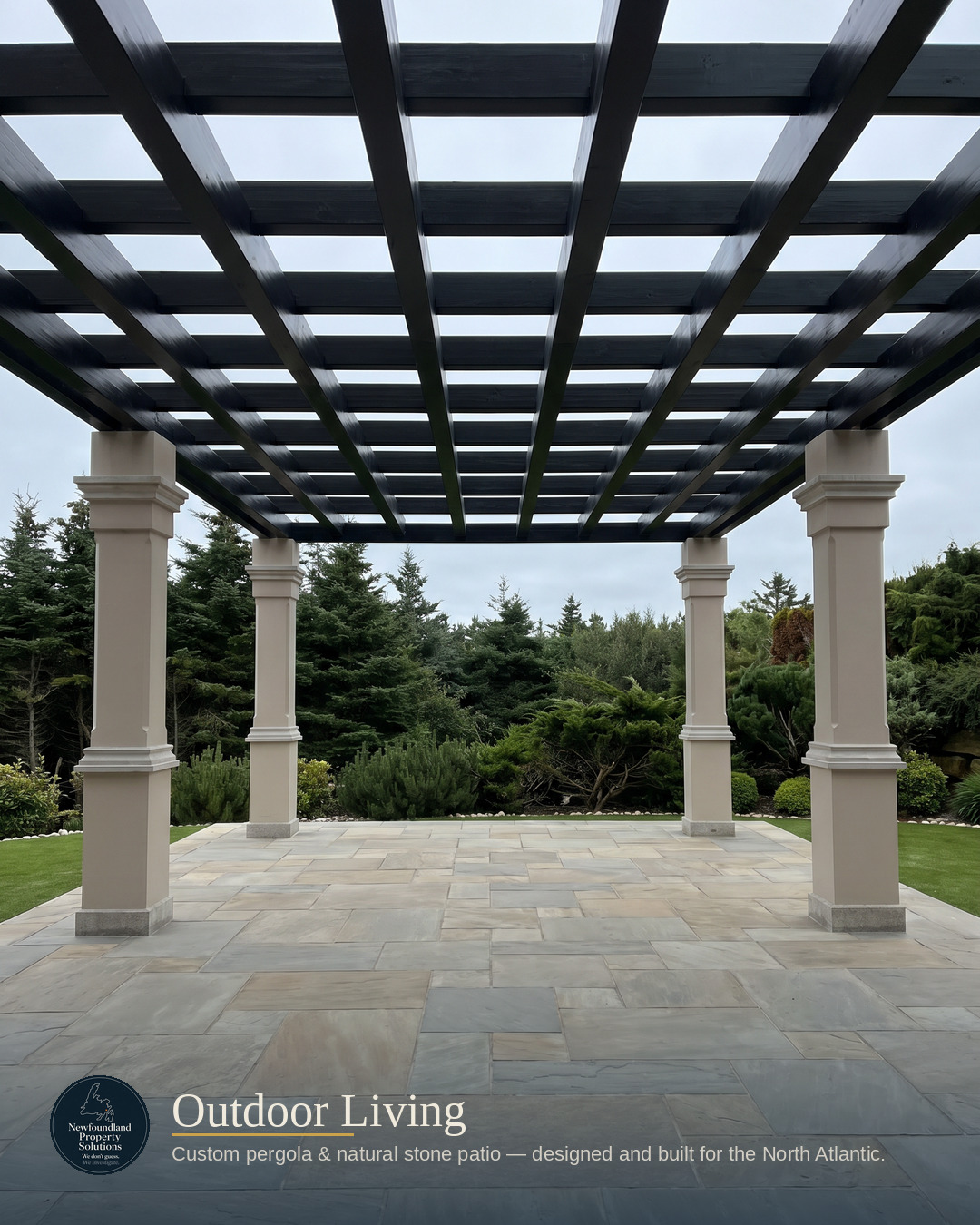 Custom Pergola & Stone Patio