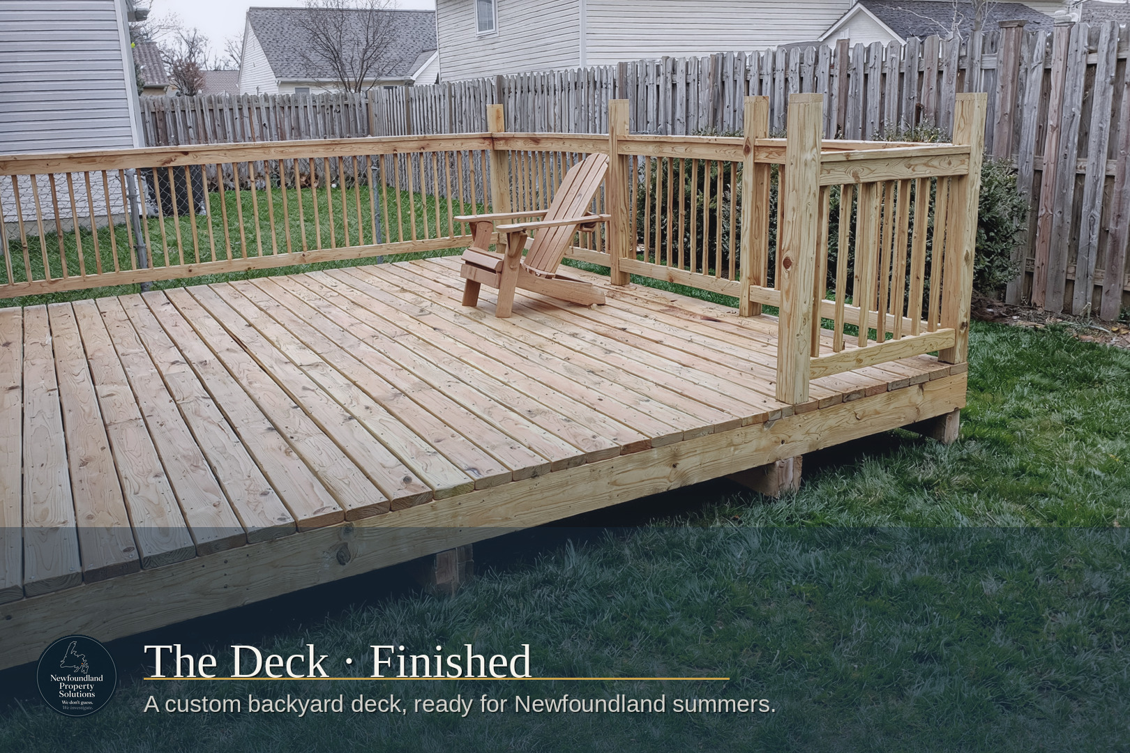 Custom Backyard Deck Build